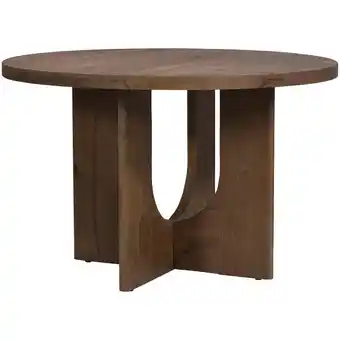 Leen Bakker Eettafel Moos - mangohout - Ø120 cm aanbieding