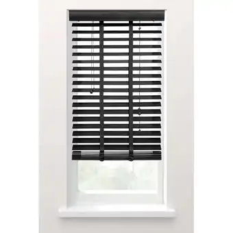 Leen Bakker Fenstr jaloezie hout 50 mm antraciet - 60x130 cm aanbieding