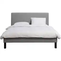 Leen Bakker Bed Stijn - grijs - 140x200 cm aanbieding