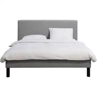 Leen Bakker Bed Stijn - grijs - 140x200 cm aanbieding