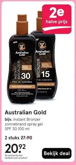Etos Australian Gold aanbieding