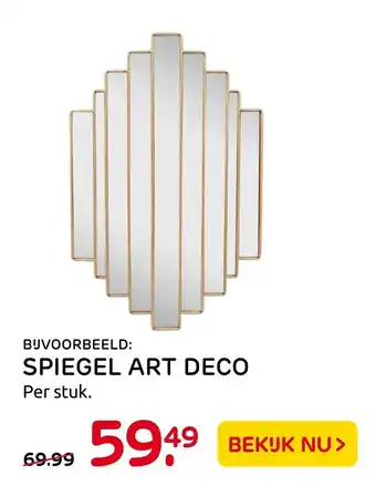 Praxis Spiegel art deco per stuk aanbieding