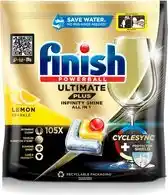 Bol.com Finish Ultimate Plus Infinity Shine Vaatwastabletten - 105 Capsules aanbieding