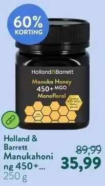 Holland & Barrett Manukahoning 450+ MGO Monofloraal aanbieding