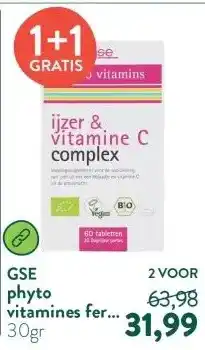 Holland & Barrett phyto vitamines fer & vitamine C Complexe 30gr aanbieding
