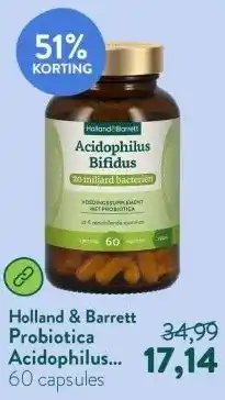 Holland & Barrett Probiotica Acidophilus Bifidus 20 mld aanbieding
