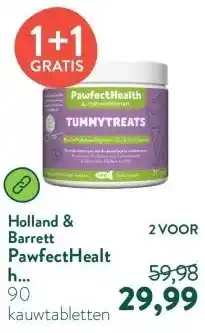 Holland & Barrett PawfectHealth Tummytreats Pre- en Probiotica Kat - 90 soft treats aanbieding