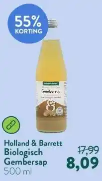 Holland & Barrett Biologisch Gembersap aanbieding