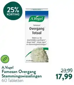 Holland & Barrett Famosan Overgang Stemmingswisselingen aanbieding
