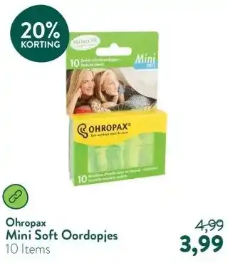 Holland & Barrett Mini Soft Oordopjes aanbieding