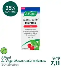 Holland & Barrett A. Vogel Menstruatie tabletten aanbieding