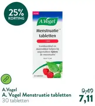 Holland & Barrett A. Vogel Menstruatie tabletten aanbieding