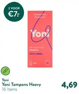 Holland & Barrett Yoni Tampons Heavy aanbieding