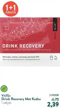 Holland & Barrett Drink Recovery Met Kudzu aanbieding
