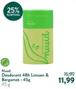 Holland & Barrett Deodorant 48h Limoen & Bergamot - 45g aanbieding