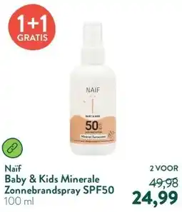 Holland & Barrett Baby & Kids Minerale Zonnebrandspray SPF50 aanbieding