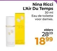 Trekpleister Nina Ricci L'Air Du Temps aanbieding