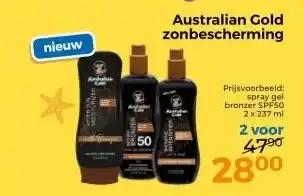 Trekpleister Australian Gold zonbescherming aanbieding