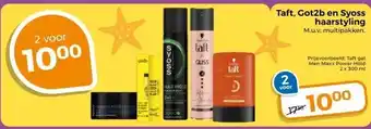 Trekpleister Taft, Got2b en Syoss haarstyling aanbieding