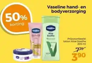 Trekpleister Vaseline hand- en bodyverzorging aanbieding