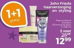 Trekpleister John Frieda haarverzorging en -styling aanbieding