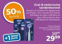 Trekpleister Oral-B elektrische tandenborstel aanbieding