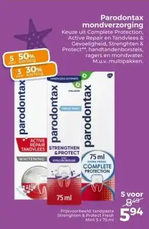 Trekpleister Parodontax mondverzorging aanbieding