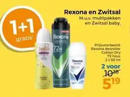 Trekpleister Rexona en Zwitsal aanbieding
