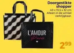 Trekpleister Doorgestikte shopper aanbieding