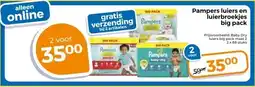 Trekpleister Pampers luiers en luierbroekjes big pack aanbieding