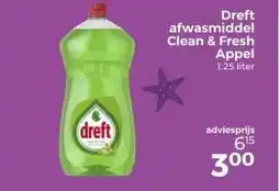 Trekpleister Dreft afwasmiddel Clean & Fresh Appel aanbieding
