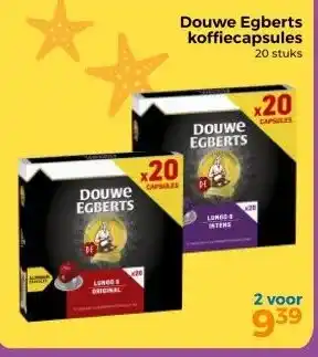 Trekpleister Douwe Egberts koffiecapsules aanbieding