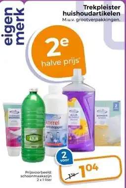 Trekpleister Trekpleister huishoudartikelen M.u.v. grootverpakkingen. aanbieding