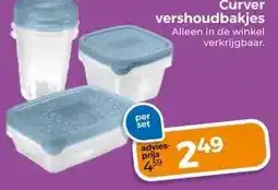 Trekpleister Curver vershoudbakjes aanbieding