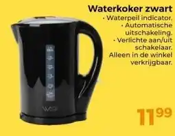 Trekpleister Waterkoker zwart aanbieding