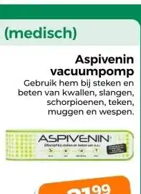 Trekpleister Aspivenin vacuumpomp aanbieding