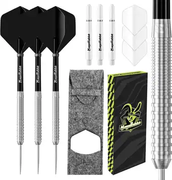 Amazon MageRabbit Professionele Tungsten Steeltip dartset, 23 gram, met flights, schachten en portemonnee aanbieding
