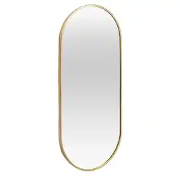 Leen Bakker Spiegel Malmo- goudkleur - 70x30 cm aanbieding