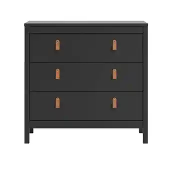 Leen Bakker Ladekast Madeira - zwart - 80x82x38 cm aanbieding