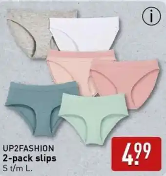 ALDI UP2FASHION 2-pack slips aanbieding