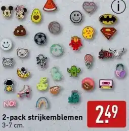 ALDI 2-pack strijkemblemen aanbieding