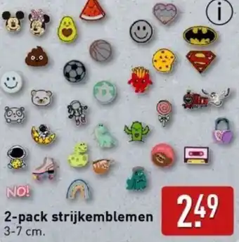 ALDI 2-pack strijkemblemen aanbieding