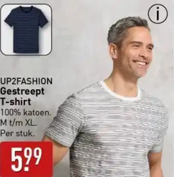ALDI UP2FASHION Gestreept T-shirt aanbieding