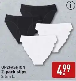 ALDI UP2FASHION 2-pack slips aanbieding