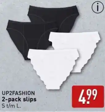 ALDI UP2FASHION 2-pack slips aanbieding