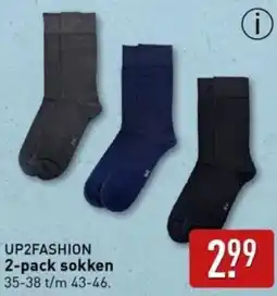 ALDI UP2FASHION 2-pack sokken aanbieding