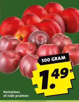 Boni Nectarines of rode pruimen aanbieding