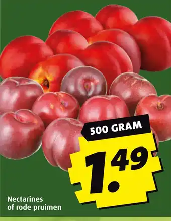 Boni Nectarines of rode pruimen aanbieding