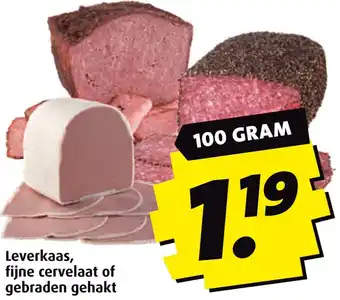 Boni Leverkaas, fijne cervelaat of gebraden gehakt aanbieding