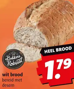 Boni wit brood bereid met desem aanbieding
